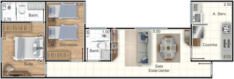 Imagem Apartamento com 1 Quarto à Venda, 38 m² em Vila Bocaina - Mauá Imagem Apartamento com 1 Quarto à Venda, 38 m² em Vila Bocaina - Mauá