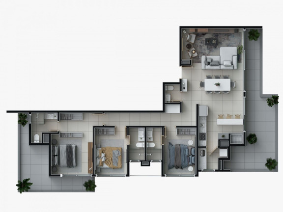 Imagem Apartamento com 2 Quartos à Venda, 70 m² em Stan - Torres Imagem Apartamento com 2 Quartos à Venda, 70 m² em Stan - Torres
