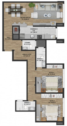 Imagem Apartamento com 2 Quartos à Venda, 76 m² em Floresta - Gramado Imagem Apartamento com 2 Quartos à Venda, 76 m² em Floresta - Gramado
