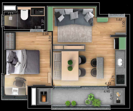Imagem Imóvel com 1 Quarto à Venda, 43 m² em Cambuí - Campinas Imagem Imóvel com 1 Quarto à Venda, 43 m² em Cambuí - Campinas