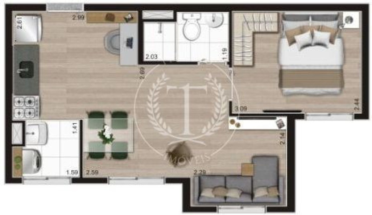 Imagem Apartamento com 2 Quartos à Venda, 36 m² em Cambuci - São Paulo