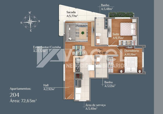 Imagem Apartamento com 1 Quarto à Venda, 53 m² em Centro - Gramado Imagem Apartamento com 1 Quarto à Venda, 53 m² em Centro - Gramado