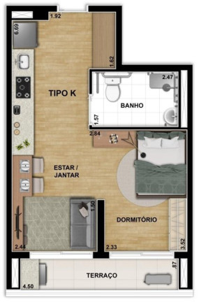 Imagem Imóvel com 1 Quarto à Venda, 32 m² em Vila Santa Catarina - São Paulo Imagem Imóvel com 1 Quarto à Venda, 32 m² em Vila Santa Catarina - São Paulo