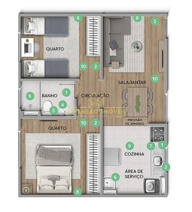 Imagem Apartamento com 2 Quartos à Venda, 85 m² em São Sebastião - Palhoça Imagem Apartamento com 2 Quartos à Venda, 85 m² em São Sebastião - Palhoça