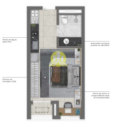 Imagem Apartamento com 1 Quarto à Venda, 26 m² em Vila Madalena - São Paulo Imagem Apartamento com 1 Quarto à Venda, 26 m² em Vila Madalena - São Paulo