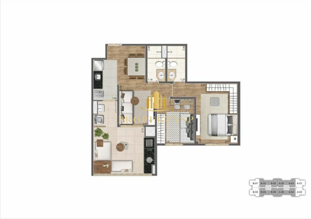 Imagem Apartamento com 2 Quartos à Venda, 67 m² em Barra Funda - São Paulo