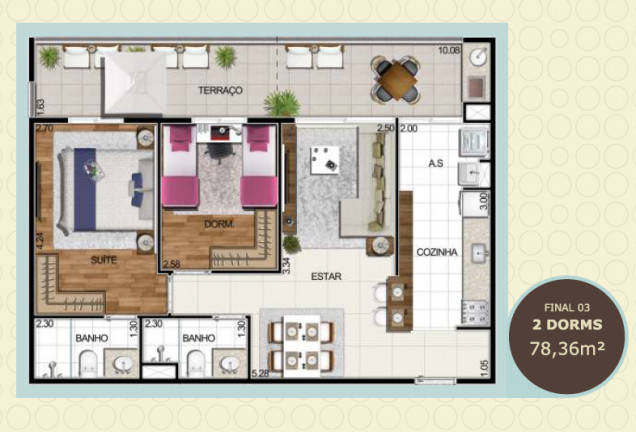 Imagem Apartamento com 3 Quartos à Venda, 74 m² em Alphaville - Barueri Imagem Apartamento com 3 Quartos à Venda, 74 m² em Alphaville - Barueri
