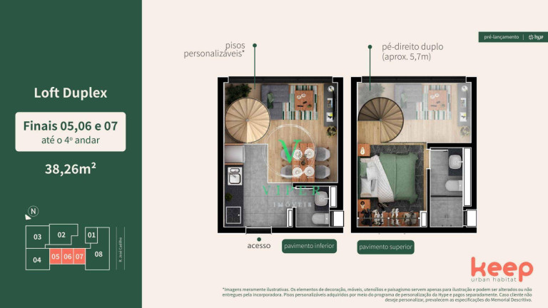 Imagem Loft com 1 Quarto à Venda, 38 m² em água Verde - Curitiba Imagem Loft com 1 Quarto à Venda, 38 m² em água Verde - Curitiba