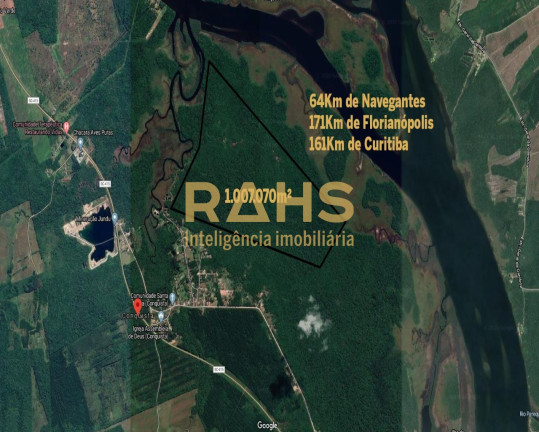 Terreno à Venda, 1.007.070 m² em Conquista - Balneário Barra Do Sul