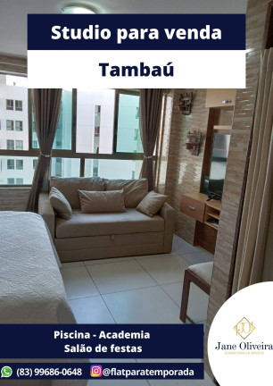 Apartamento com 1 Quarto à Venda, 22 m² em Tambaú - João Pessoa