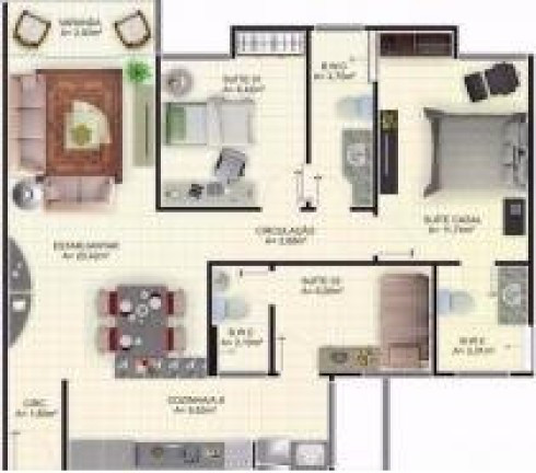 Imagem Apartamento com 3 Quartos à Venda, em Santa Lia - Teresina Imagem Apartamento com 3 Quartos à Venda, em Santa Lia - Teresina