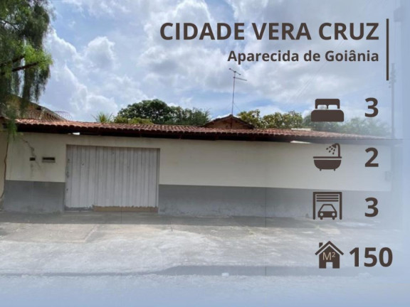 Imagem Casa com 3 Quartos à Venda, 150 m² em Cidade Vera Cruz - Aparecida De Goiânia Imagem Casa com 3 Quartos à Venda, 150 m² em Cidade Vera Cruz - Aparecida De Goiânia