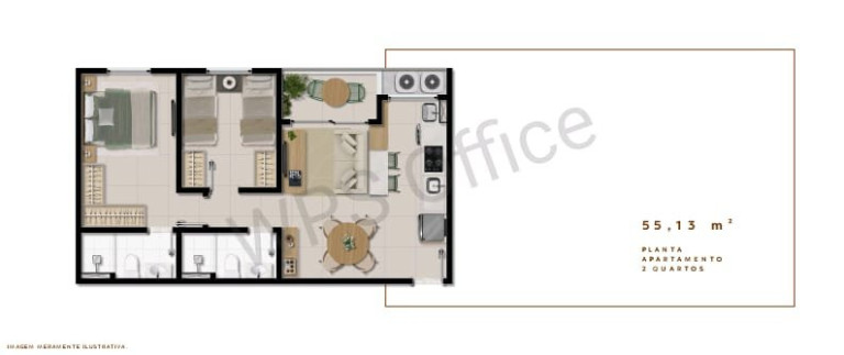 Imagem Apartamento com 2 Quartos à Venda, 55 m² em Buraquinho - Lauro De Freitas Imagem Apartamento com 2 Quartos à Venda, 55 m² em Buraquinho - Lauro De Freitas