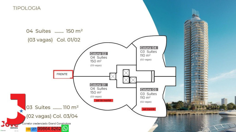 Imagem Apartamento com 4 Quartos à Venda, em Ilha De Santa Maria - Vitória Imagem Apartamento com 4 Quartos à Venda, em Ilha De Santa Maria - Vitória
