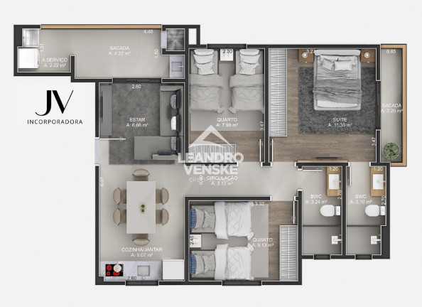 Imagem Apartamento com 3 Quartos à Venda, 73 m² em Costa E Silva - Joinville Imagem Apartamento com 3 Quartos à Venda, 73 m² em Costa E Silva - Joinville