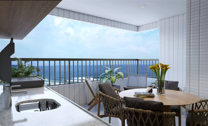 Imagem Apartamento com 3 Quartos à Venda, 119 m² em Guilhermina - Praia Grande