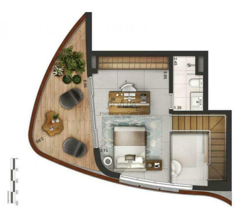 Imagem Apartamento com 1 Quarto à Venda, 46 m² em Itaim Bibi - São Paulo Imagem Apartamento com 1 Quarto à Venda, 46 m² em Itaim Bibi - São Paulo