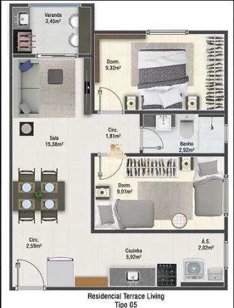 Imagem Apartamento com 2 Quartos à Venda, 55 m² em Aviação - Praia Grande Imagem Apartamento com 2 Quartos à Venda, 55 m² em Aviação - Praia Grande