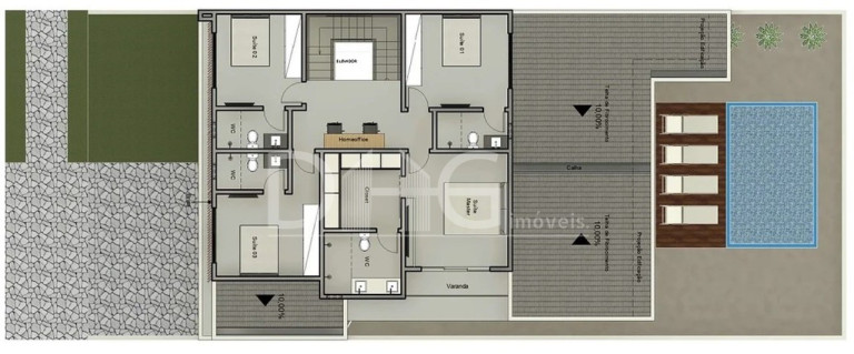 Imagem Sobrado com 4 Quartos à Venda, em Santorini Residencial Club - Paulínia Imagem Sobrado com 4 Quartos à Venda, em Santorini Residencial Club - Paulínia