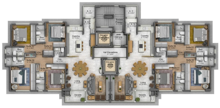 Imagem Apartamento com 4 Quartos à Venda, 146 m² em Pioneiros - Balneário Camboriú