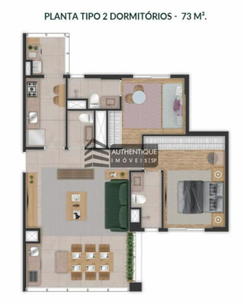 Imagem Apartamento com 2 Quartos à Venda, 73 m² em Campo Belo - São Paulo Imagem Apartamento com 2 Quartos à Venda, 73 m² em Campo Belo - São Paulo