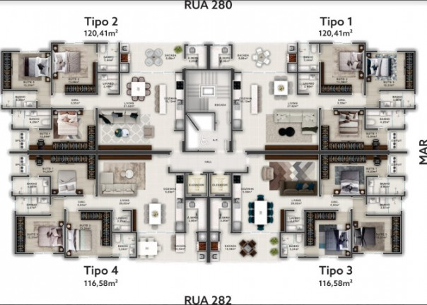 Imagem Imóvel com 3 Quartos à Venda, 120 m² em Meia Praia - Itapema Imagem Imóvel com 3 Quartos à Venda, 120 m² em Meia Praia - Itapema
