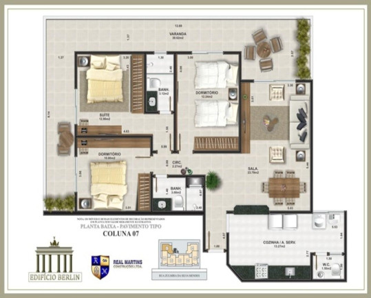 Imagem Apartamento com 2 Quartos à Venda, 90 m² em Braga - Cabo Frio