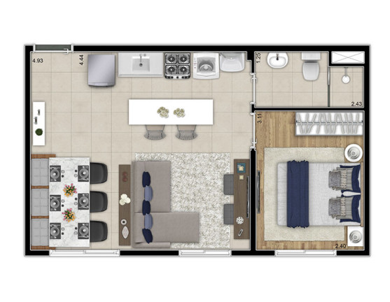 Imagem Apartamento com 2 Quartos à Venda, 35 m² em Pirituba - São Paulo