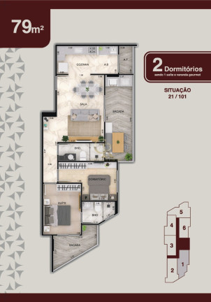 Imagem Imóvel com 2 Quartos à Venda, 77 m² em Mirim - Praia Grande Imagem Imóvel com 2 Quartos à Venda, 77 m² em Mirim - Praia Grande