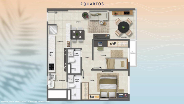 Imagem Apartamento com 2 Quartos à Venda, 58 m² em Jaguaribe - Salvador Imagem Apartamento com 2 Quartos à Venda, 58 m² em Jaguaribe - Salvador