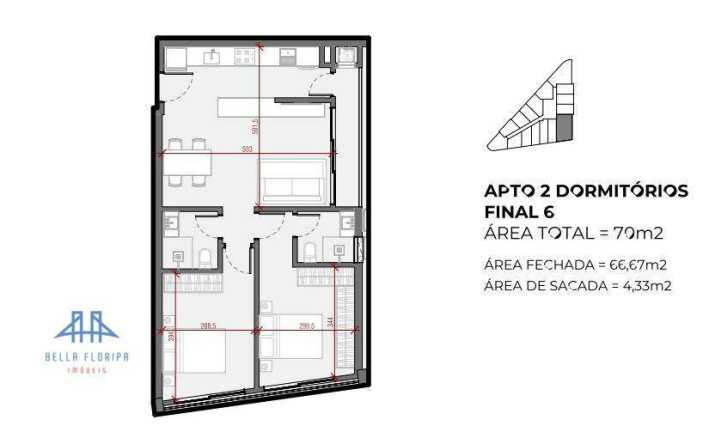 Imagem Apartamento com 2 Quartos à Venda, 70 m² em Jurerê - Florianópolis Imagem Apartamento com 2 Quartos à Venda, 70 m² em Jurerê - Florianópolis
