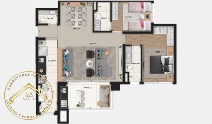 Imagem Apartamento com 2 Quartos à Venda, 91 m² em Centro - Osasco Imagem Apartamento com 2 Quartos à Venda, 91 m² em Centro - Osasco
