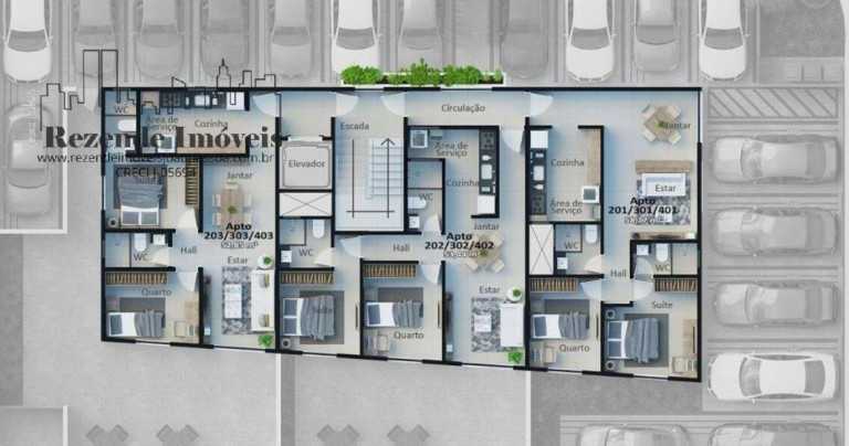 Imagem Apartamento com 2 Quartos à Venda, 53 m² em Bancários - João Pessoa