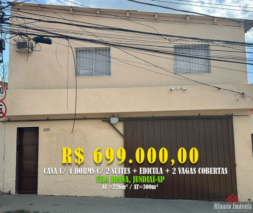 Imagem Imóvel com 4 Quartos à Venda, 226 m² em Vila Joana - Jundiaí Imagem Imóvel com 4 Quartos à Venda, 226 m² em Vila Joana - Jundiaí