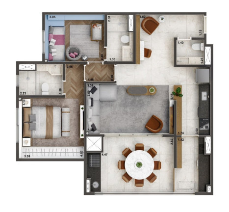 Imagem Apartamento com 3 Quartos à Venda, 83 m² em Ipiranga - São Paulo