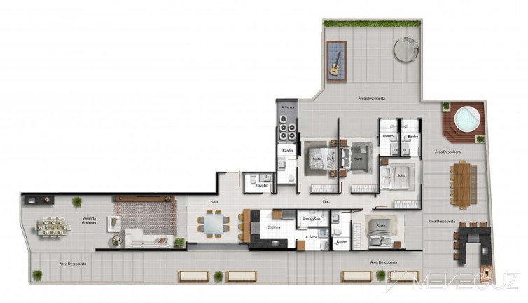 Imagem Apartamento com 4 Quartos à Venda, 327 m² em Enseada Azul - Guarapari