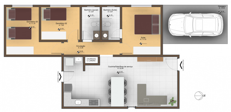 Imagem Apartamento com 3 Quartos à Venda, 100 m² em Desvio Rizzo - Caxias Do Sul