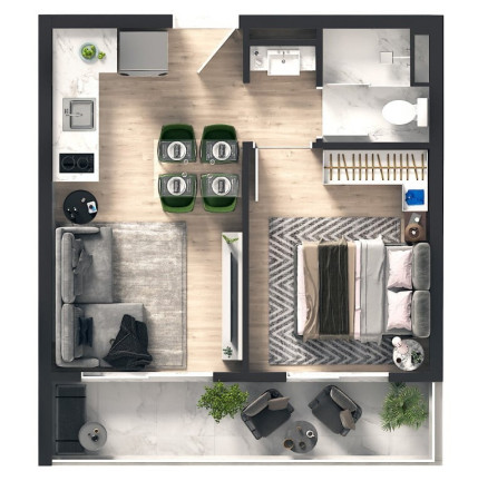 Imagem Apartamento com 1 Quarto à Venda, 33 m² em Morumbi - São Paulo Imagem Apartamento com 1 Quarto à Venda, 33 m² em Morumbi - São Paulo