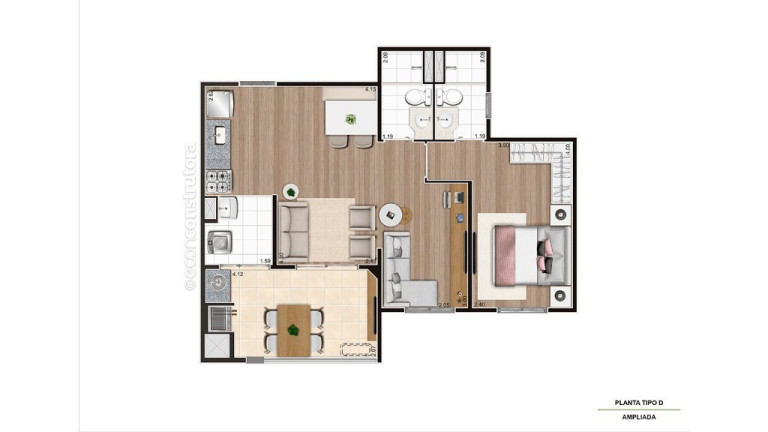 Imagem Imóvel com 2 Quartos à Venda, 43 m² em Campestre - Santo André Imagem Imóvel com 2 Quartos à Venda, 43 m² em Campestre - Santo André