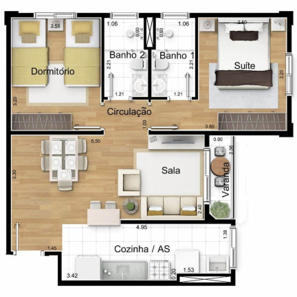 Imagem Imóvel com 2 Quartos à Venda, 55 m² em Vila Andrade - São Paulo Imagem Imóvel com 2 Quartos à Venda, 55 m² em Vila Andrade - São Paulo