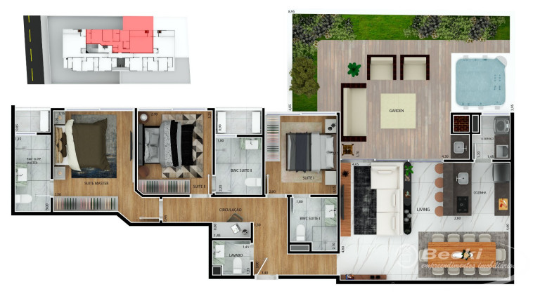 Imagem Apartamento com 3 Quartos à Venda, 113 m² em América - Joinville Imagem Apartamento com 3 Quartos à Venda, 113 m² em América - Joinville