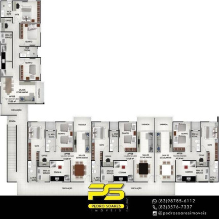 Imagem Apartamento com 2 Quartos à Venda, 67 m² em Estados - João Pessoa Imagem Apartamento com 2 Quartos à Venda, 67 m² em Estados - João Pessoa