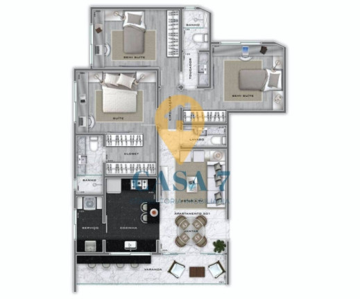 Imagem Apartamento com 3 Quartos à Venda, 66 m² em Lourdes - Belo Horizonte Imagem Apartamento com 3 Quartos à Venda, 66 m² em Lourdes - Belo Horizonte
