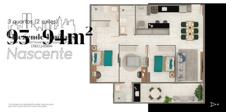 Imagem Apartamento com 3 Quartos à Venda, 94 m² em Tambaú - João Pessoa
