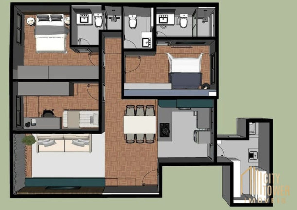 Imagem Apartamento com 3 Quartos à Venda, 91 m² em Itaim Bibi - São Paulo Imagem Apartamento com 3 Quartos à Venda, 91 m² em Itaim Bibi - São Paulo