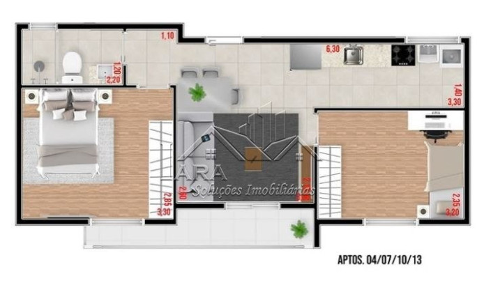 Imagem Apartamento com 1 Quarto à Venda, em Parque Das Paineiras - São Paulo Imagem Apartamento com 1 Quarto à Venda, em Parque Das Paineiras - São Paulo