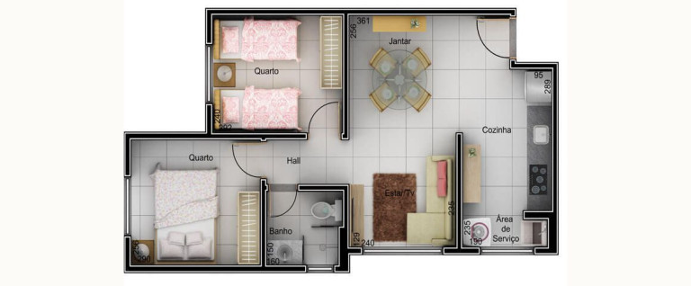 Imagem Apartamento com 2 Quartos à Venda, 44 m² em Jardim Canaã - Uberlândia Imagem Apartamento com 2 Quartos à Venda, 44 m² em Jardim Canaã - Uberlândia