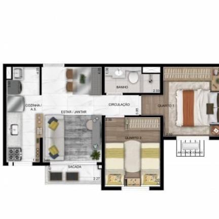 Imagem Apartamento com 2 Quartos à Venda, 42 m² em Parque Amazônia - Goiânia Imagem Apartamento com 2 Quartos à Venda, 42 m² em Parque Amazônia - Goiânia