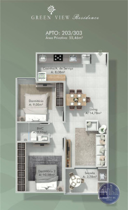 Imagem Apartamento com 2 Quartos à Venda, 55 m² em São Francisco De Assis - Camboriú Imagem Apartamento com 2 Quartos à Venda, 55 m² em São Francisco De Assis - Camboriú