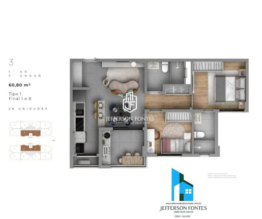 Imagem Apartamento à Venda, em Jardim Esmeralda - Marília Imagem Apartamento à Venda, em Jardim Esmeralda - Marília
